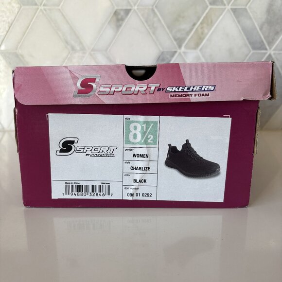 8.5 Charlize Black Textile Padded Sole Slip On Lace Decor Pull Low Top Sneaker - Picture 4 of 14